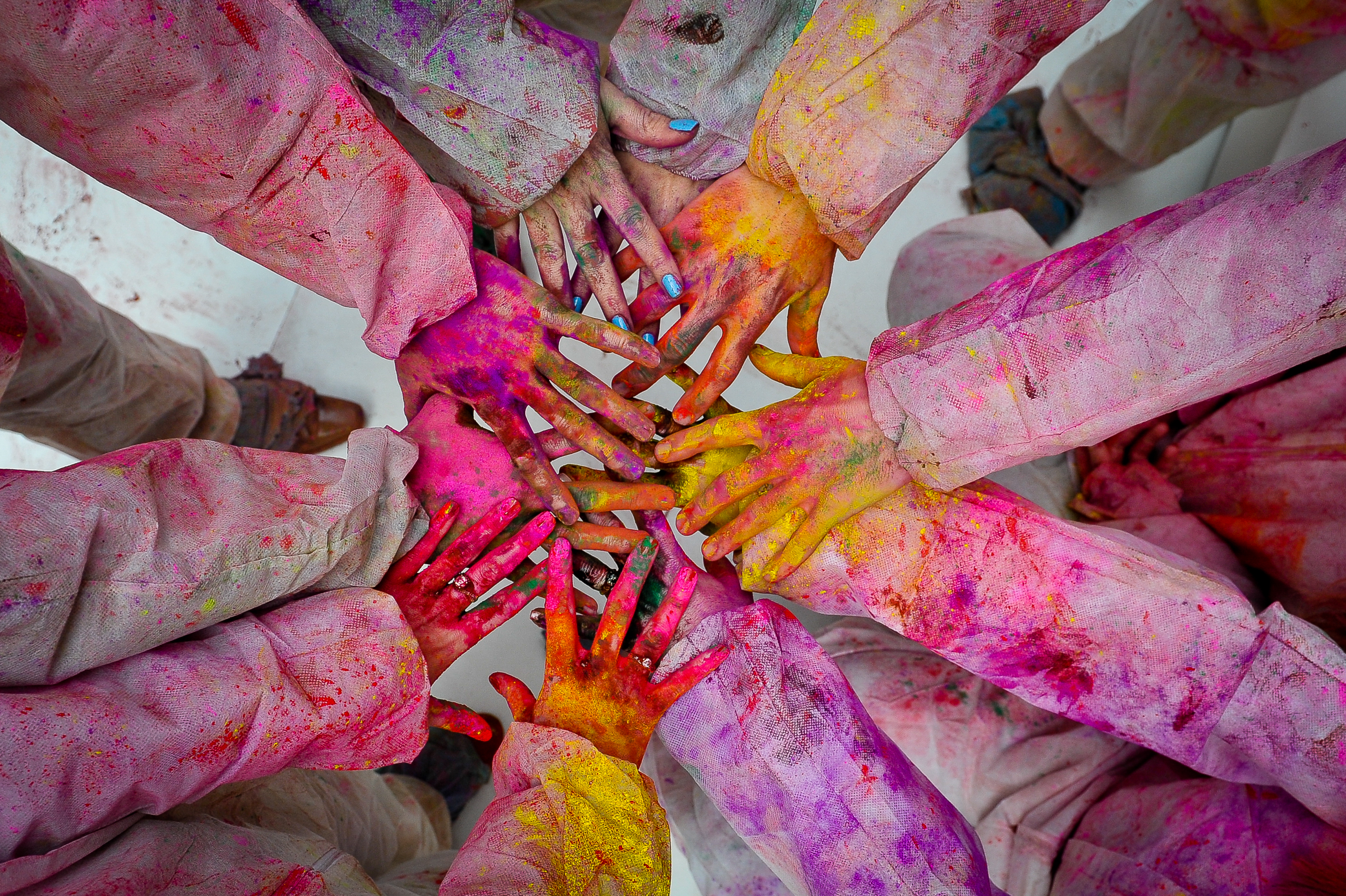 paint the City red... and yellow, orange, pink and green... at Cinnamon Kitchenâ??s House of Holi, marking the renowned festival of colour on the 17th March. City workers will loosen their ties, kick off their heels and don protective suits before stepping inside the House of Holi for 30-minutes of paint- pelting each other in a colourful puff of powdered paradise! The paint-throwers party-pod will be popping up between the 11 - 22nd March on Devonshire Square for 12 days and is sure to turn the concrete grey landscape into a psychedelic skyline brightening everyoneâ??s day.