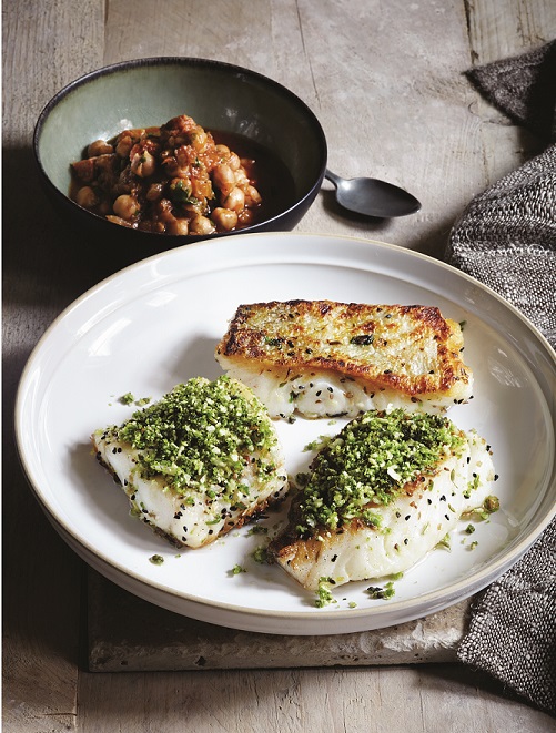 Dinner_Cod_Baked_Green_Spices