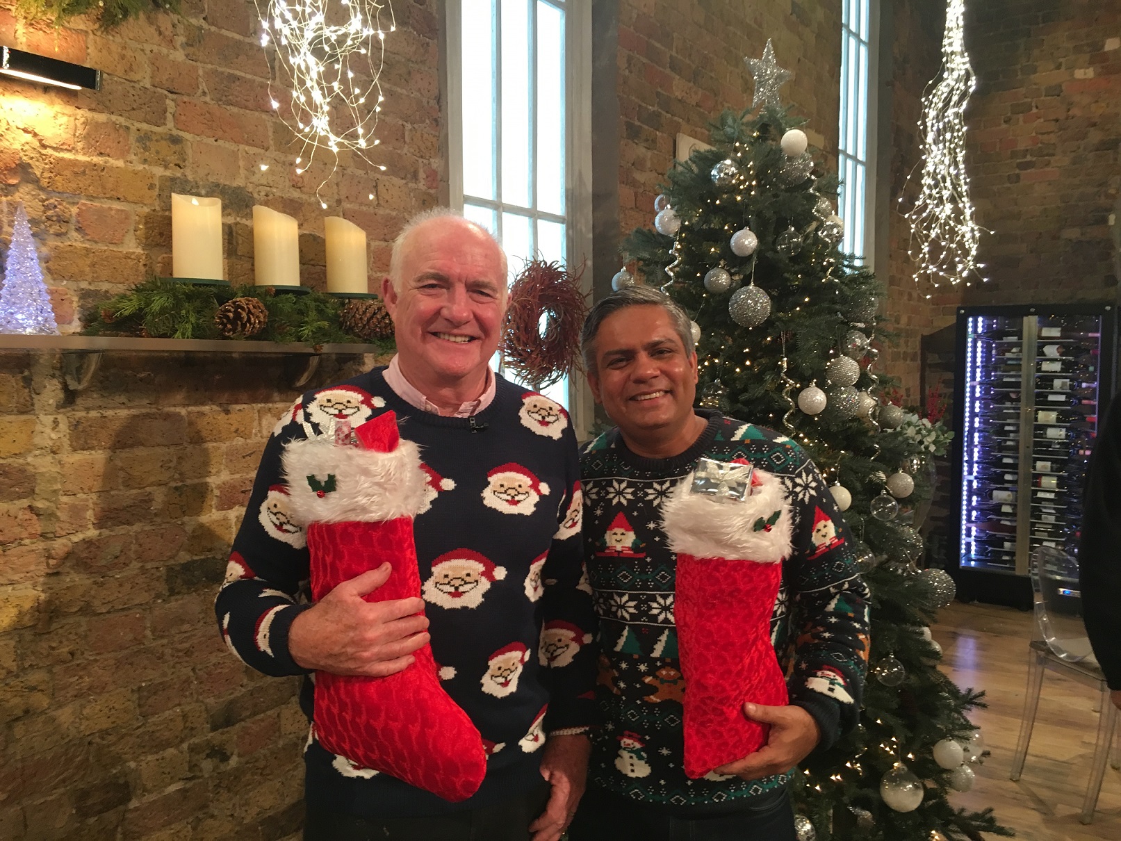 Chef Vivek Singh with Rick Stein